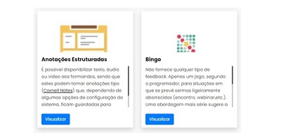 Cartões em Bloco
